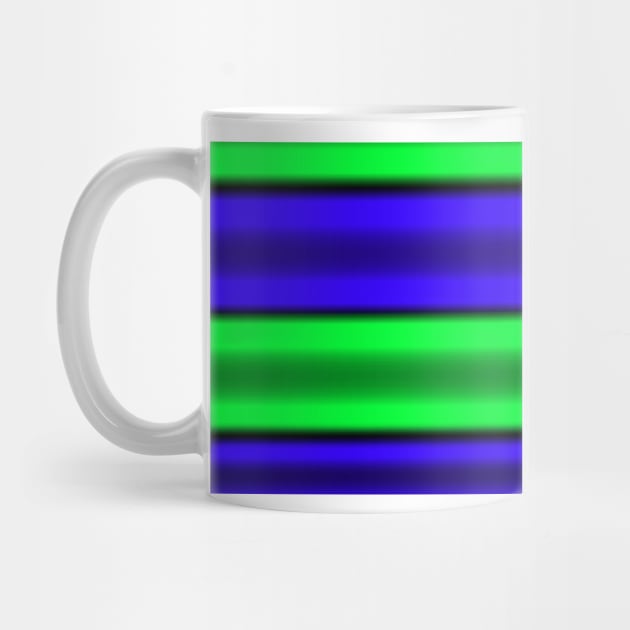 Green & Blue Horizontal Stripes by BlakCircleGirl